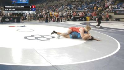 190 lbs Cons. Rd Of 32 - Presleigh Casselman, Michigan vs Zoe Brodin, California
