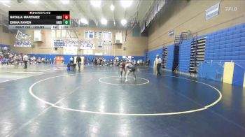 125lbs Champ. Round 3 - Natalia Martinez, W. F. West (Girls) vs Emma Raven, Harrisburg (Girls)