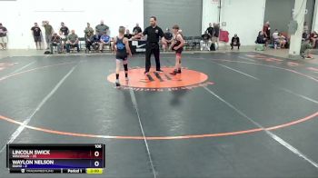 106 lbs Quarterfinals (8 Team) - Lincoln Swick, Wisconsin vs Waylon Nelson, Idaho