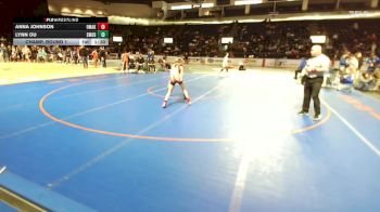 Girls 100 lbs Champ. Round 1 - Anna Johnson, Omak (Girls) vs Lynn Ou, Shorewood (Girls)