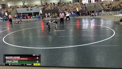 50 lbs Cons. Round 2 - Torah Craig, Seymour Wrestling vs Baxter Moore, Fairview Jackets Youth Wrestling