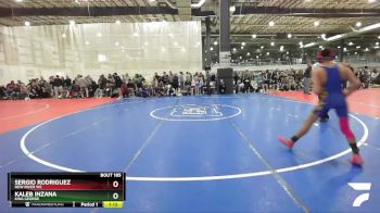 120 lbs Quarterfinal - Kaleb Inzana, King George vs Sergio Rodriguez, New River WC