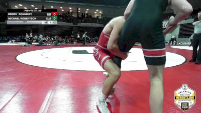 150 lbs Semifinals (8 Team) - Michael Robertson, CLAREMORE vs Brody Donnelly, ELGIN