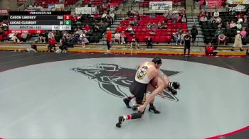 165 lbs Champ. Round 2 - Cason Lindsey, Fort Hays State vs Lucas Clement, Quincy