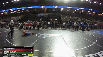 2A 106 lbs Quarterfinal - Gavin Fisher, Middleburg vs Brock Glover, Jesuit