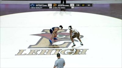 141 lbs - Beau Bartlett, Penn State vs Malyke Hines, Lehigh