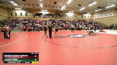 175 lbs Round 1 - Cassius Gibbs, Mat Demon Wrestling Club vs Hayden Ramsay-Herman, Lake Stevens Wrestling Club