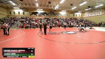 175 lbs Round 1 - Cassius Gibbs, Mat Demon Wrestling Club vs Hayden Ramsay-Herman, Lake Stevens Wrestling Club