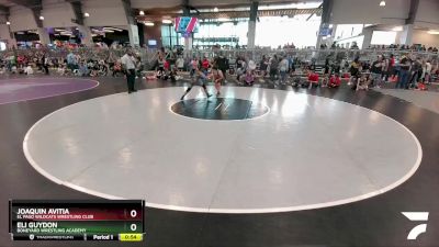 100 lbs Cons. Round 2 - Joaquin Avitia, El Paso Wildcats Wrestling Club vs Eli Guydon, Boneyard Wrestling Academy