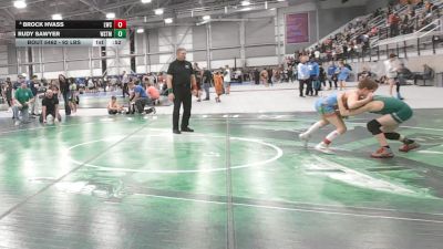 92 lbs 5th Place Match - Rudy Sawyer, West Salem Titan Mat Club vs Brock Hvass, Lewiston Wrestling Club