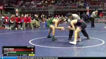 3 lbs Quarterfinal - Evan Frost, Dowling Catholic vs Ty Solverson, Boone