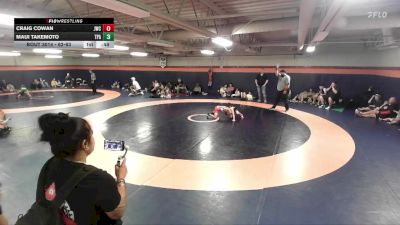 62-63 lbs Round 2 - Craig Cowan, Juab Wrestling Club vs Maui Takemoto, Team Pride Academy