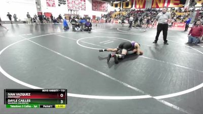 113 lbs Quarterfinal - Ivan Vazquez, Paramount vs Dayle Cailles, Valencia (Valencia)