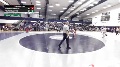 157 lbs Champ. Round 2 - James Calabrese, Bridgewater State vs Gavin Pascoe, Gettysburg