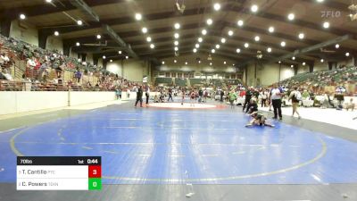 70 lbs Semifinal - Tom Cantillo, PTC Wrestling vs Carson Powers, Teknique Wrestling