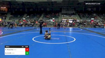 55 lbs Semifinal - Keyen Koochel, Abilene Kids WC vs Nico Emili, Redhawk