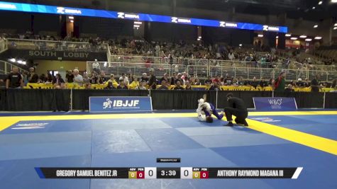 Anthony Raymond Magana III vs Gregory Samuel Benitez Jr 2025 Pan Kids Jiu-Jitsu IBJJF Championship