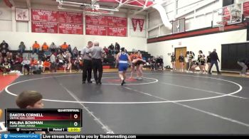 155 B Quarterfinal - Dakota Cornell, Vinton-Shellsburg vs Malina Bowman, Clear Creek-Amana