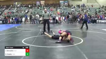 116 lbs Semifinal - Isabella Marie Gonzales, FEARLESS vs Danielle Busby, Paradise Wrestling