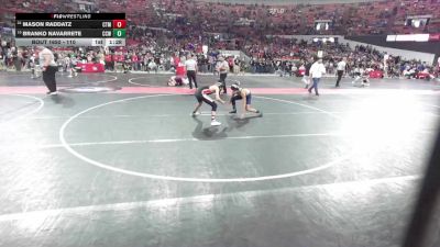 110 lbs Cons. Round 4 - Mason Raddatz, Pulaski Wrestling Club vs Branko Navarrete, Cuba City Wrestling