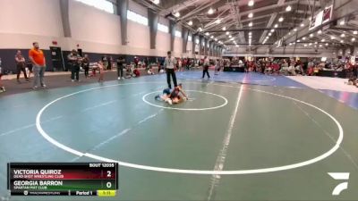 65 lbs Semifinal - Victoria Quiroz, Dead Shot Wrestling Club vs Georgia Barron, Spartan Mat Club