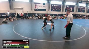 132 lbs Semifinal - Myleigh Hammarbeck, MAAC Wrestling vs Leona York, Rise Wrestling