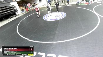 175 lbs Cons. Round 3 - Cesar Barajas, Turlock High School Wrestling vs Yanis Boudjema, California