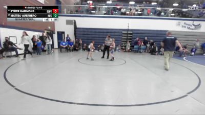 63 lbs Quarterfinal - Ryker Hammons, Bear Lake Wrestling Club vs Matteo Guerrero, Hawk Wrestling Club
