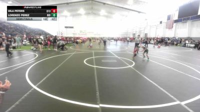 50 lbs Semifinal - Uila Peters, LV Bears WC vs Lorenzo Perez, Rising Sun WC