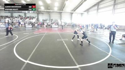 77 lbs Quarterfinal - Aaron Encerrado, Sentinels Wr Ac vs Stephen Routt, Stout Wrestling Academy