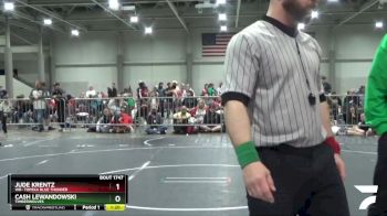 165 lbs Quarterfinal - Jude Krentz, WR- Topeka Blue Thunder vs Cash Lewandowski, Timberwolves