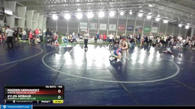 108 lbs Cons. Round 2 - Madden Hernandez, Sublime Wrestling Academy vs Kylen Neibaur, Bonneville Wrestling Club