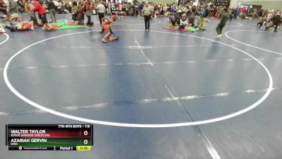 115 lbs Cons. Round 1 - Walter Taylor, Rogue Warrior Wrestling vs Azariah Gervin, Ohio