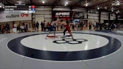 79 kg Cons. Round 2 - Jacob Fistler, Jackrabbit Wrestling Club vs Sean Degl, Empire Wrestling Academy