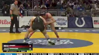 138 lbs 5th Place Match - Julius Gerencser, Daleville vs Bryce Lowery, Roncalli