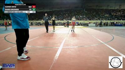 140 lbs Consi Of 32 #2 - Xavier Ortiz, Westmoore Wresting vs Banks Brorsen, Stillwater Wrestling