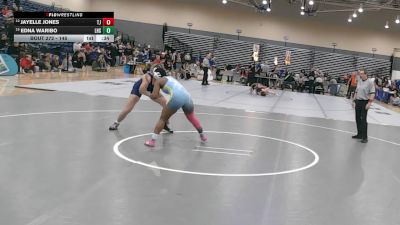 145 lbs Cons. Round 3 - Jayelle Jones, Thomas Jefferson Science & Technology vs Edna Waribo, Lightridge High School