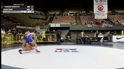 1st Place Match - Damian Montoya, Red Wave Wrestling vs Alias Raby, Anderson High School Wrestling