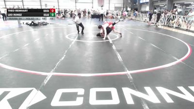 160 lbs Rr Rnd 2 - Theo Reinhart, Ground Up USA (RED) - HSB vs Leo Runez, Keene Gladiators - HSB
