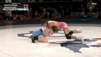 95 lbs 1st Place Match - Justice Gutierrez, CO vs Brooklyn Henry, PA