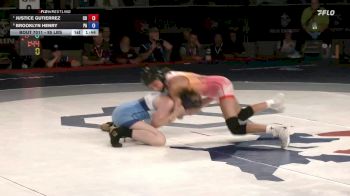 95 lbs 1st Place Match - Justice Gutierrez, CO vs Brooklyn Henry, PA