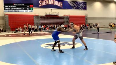 285 lbs Champ. Round 1 - Kweku Arthur-Mensah, Washington & Lee vs Dustin Uribes, Apprentice School