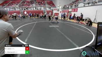 100 lbs Rr Rnd 1 - Braxton Lewis, Noble Takedown Club vs Addison Starcevich, Norman Grappling Club