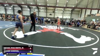 120 lbs Champ. Round 2 - Michael Ryan Mertel Jr., WA vs Madden Sandoval, OR