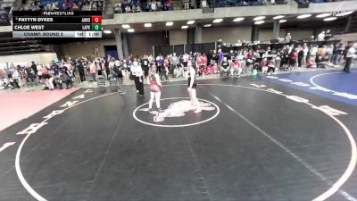 155 lbs Champ. Round 2 - Paytyn Dykes, Unattached vs Chloe West, Unattached