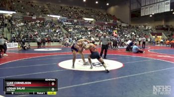 6A 175 lbs Semifinal - Luke Cornelison, Catholic vs Logan Salas, Heritage