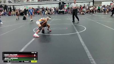 72 lbs Round 1 (6 Team) - Enzo Falcone, Terps Northeast MS vs Jimmy Messina, Iron Horse