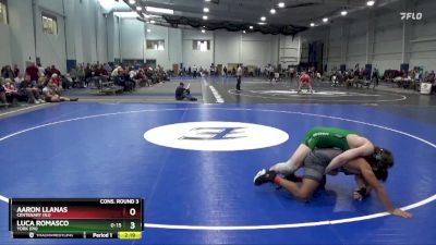 184 lbs Cons. Round 3 - Luca Romasco, York (PA) vs Aaron Llanas, Centenary (NJ)