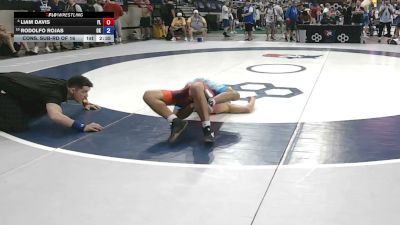 120 lbs Cons. Sub-rd Of 16 - Liam Davis, Florida vs Rodolfo Rojas, Oklahoma