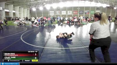 67 lbs Cons. Round 2 - Devin Frye, Eastern Oregon Elite vs Colby Dare, Colorado